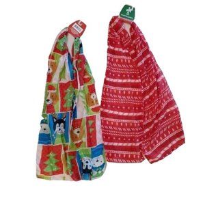 Women's 2-Pack Christmas Tree Lightweight Scarf * 11"x60" One Size Holiday Print